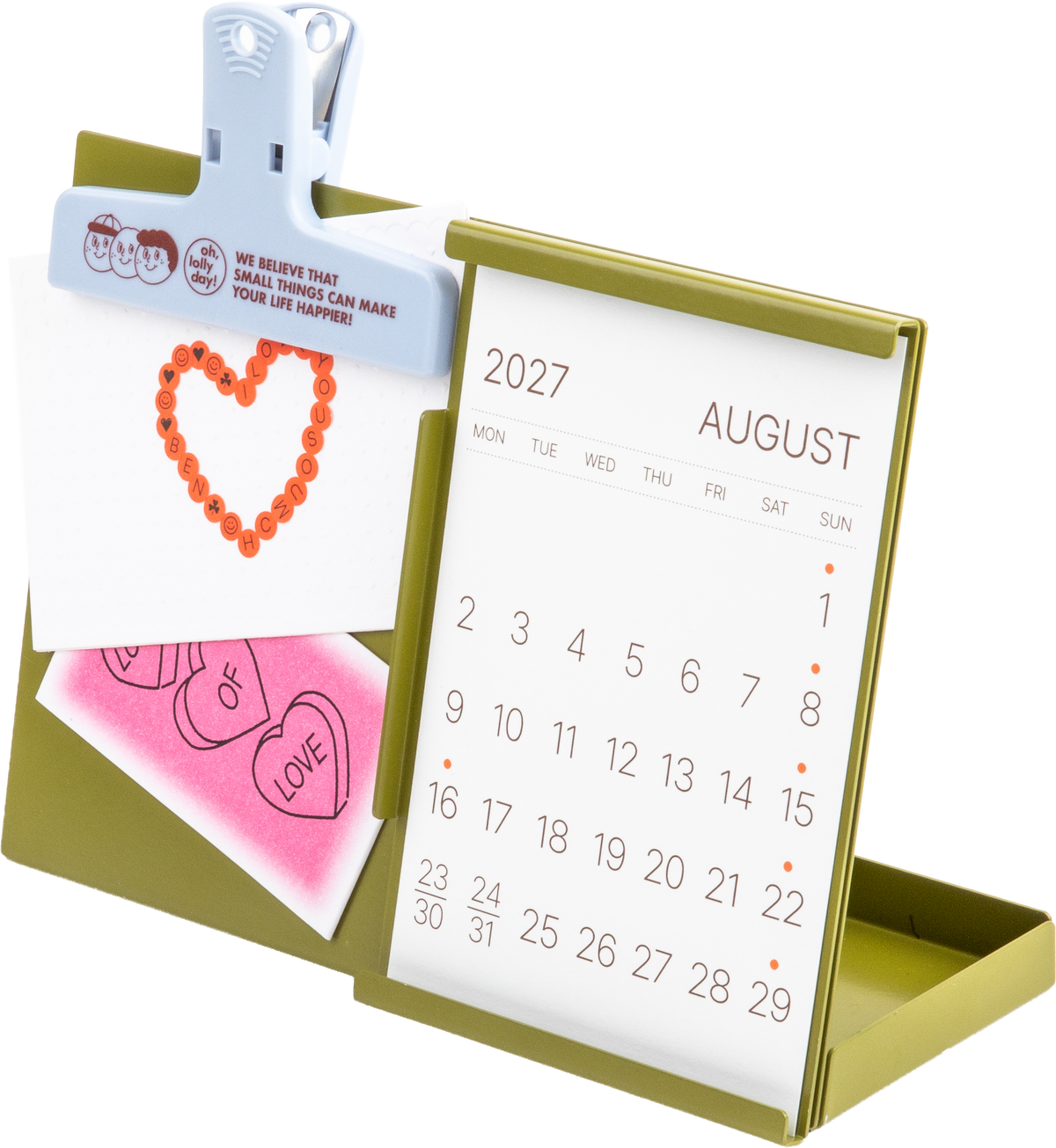 rareraw・Steel Calendar Board 鋼製磁吸月曆板