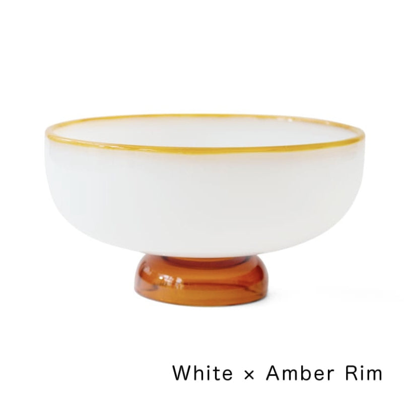 amabro・SNOW BOWL 牛奶玻璃碗