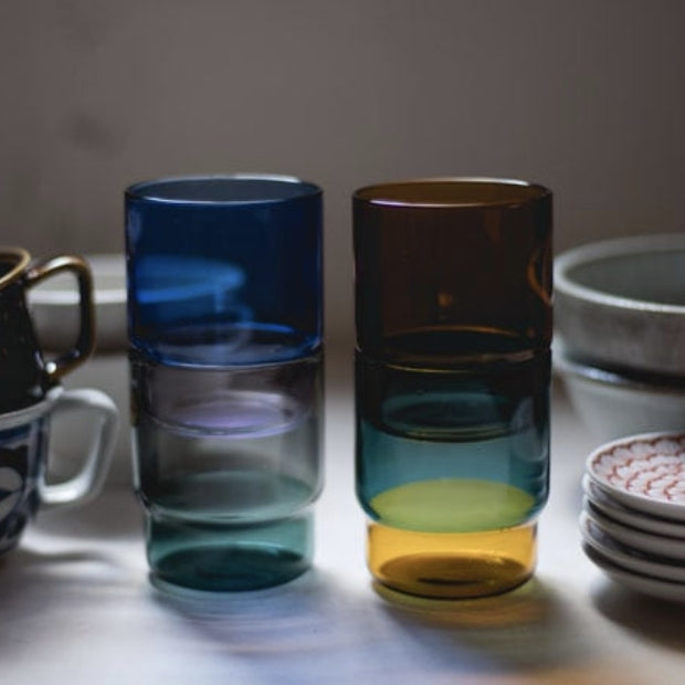 amabro・TWO TONE STACKING CUP 耐熱玻璃杯