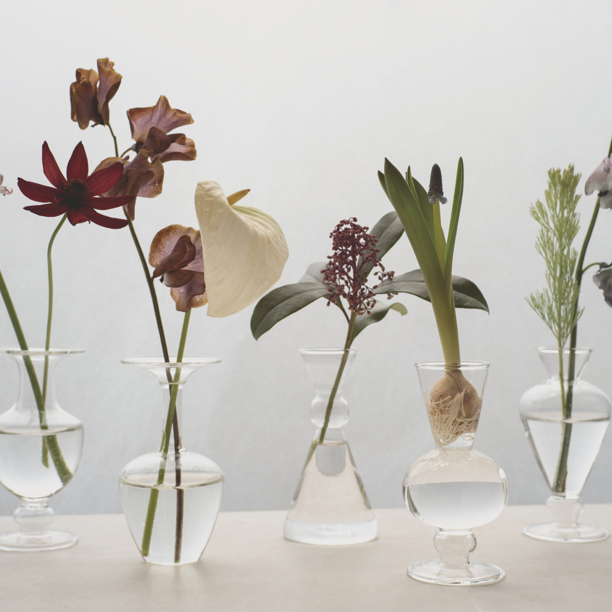 amabro・MINI VASE (CLEAR) 迷你透明花器
