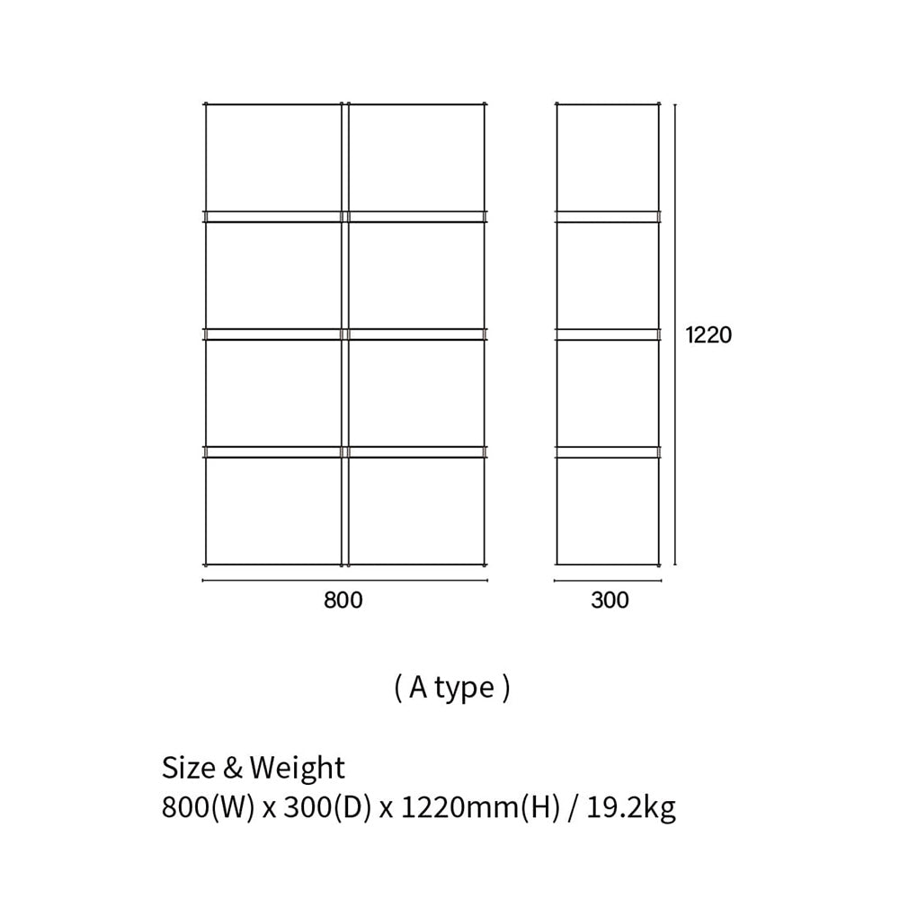 rhombus lab・Module Shelf 模組化收納層架 (8入組)