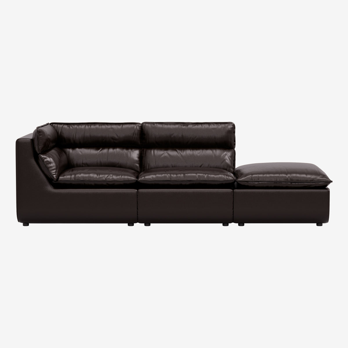 flat point・VEMBER Sofa 3 Open (Leather) 三人座真皮模組沙發