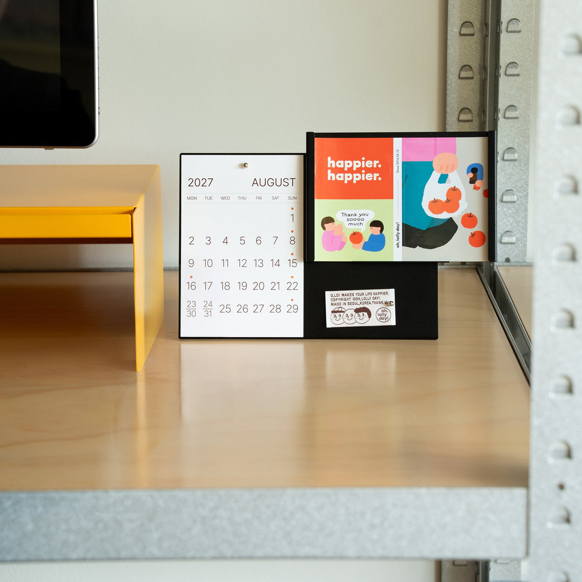 rareraw・Steel Calendar Board 鋼製磁吸月曆板