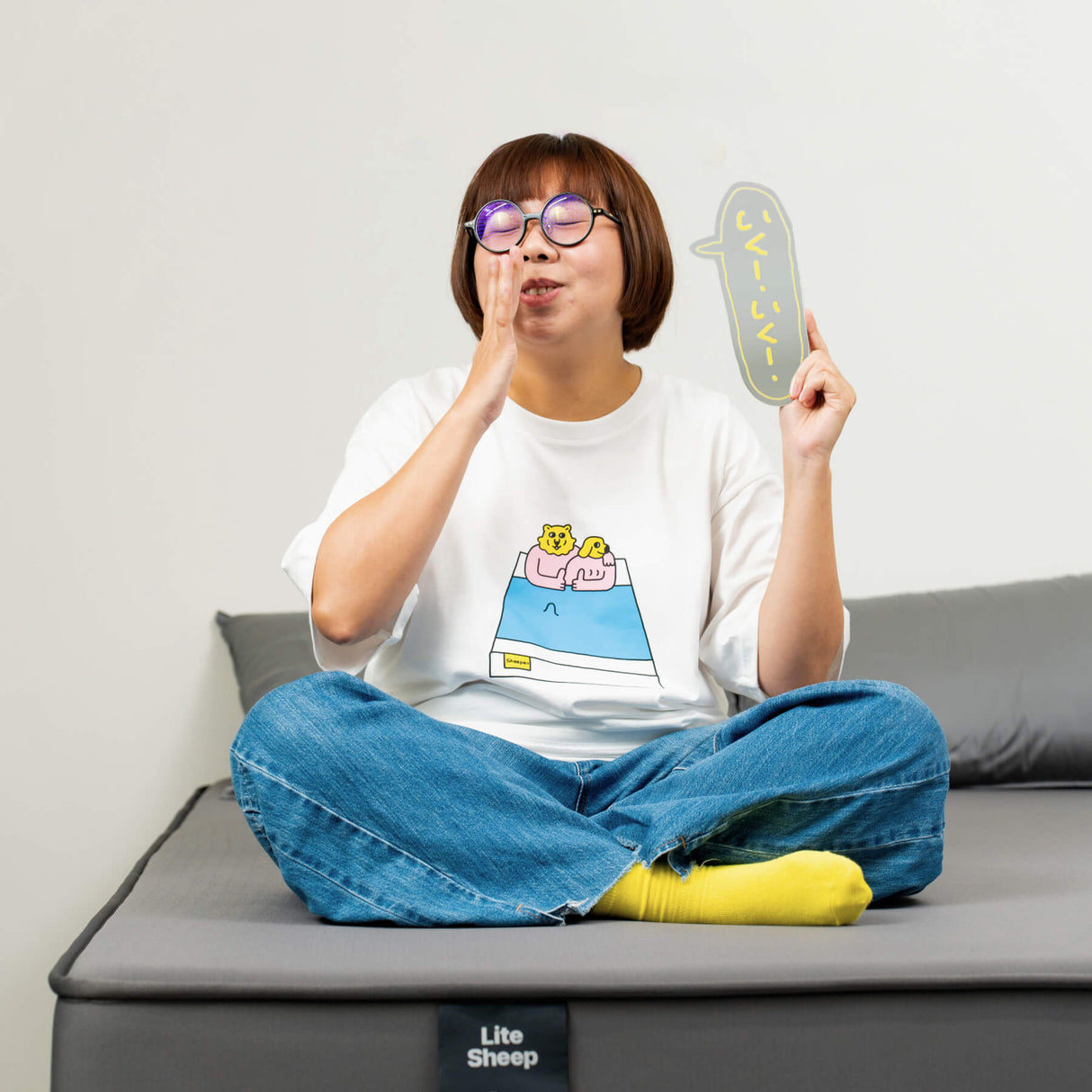 Sheeper × 小高潮色計事務所|聯名T-shirt 金虎睏