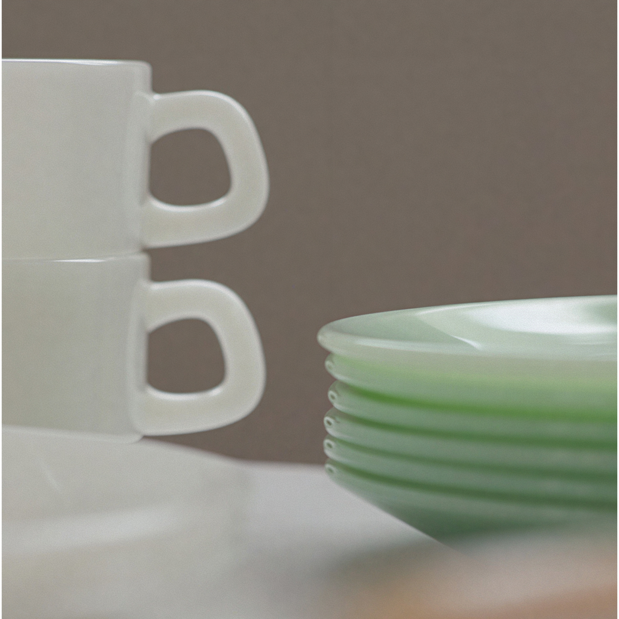 uns・Milk Glass Oval Platter 玻璃橢圓盤