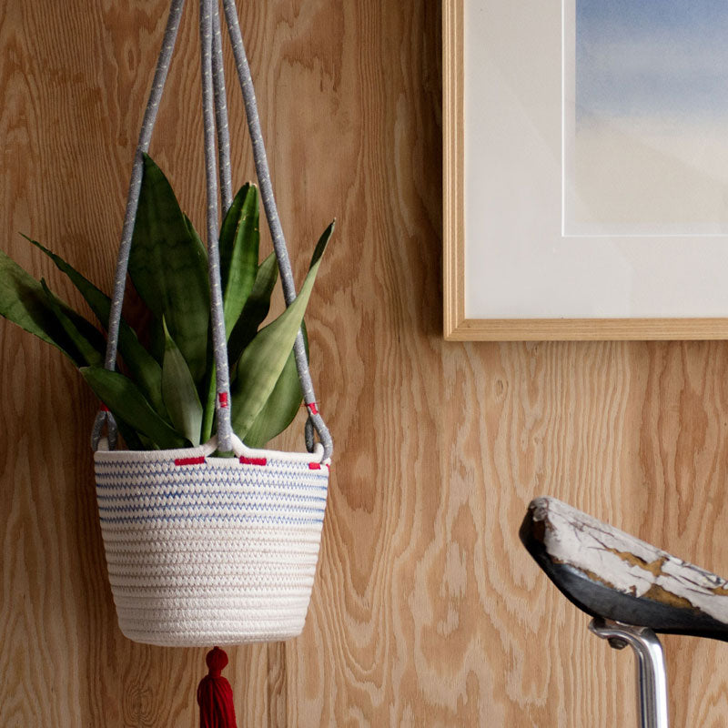 amabro・COTTON HANGING BASKET 懸吊式花盆/棉繩掛籃