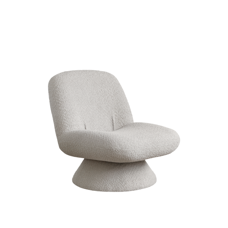 flat point・FRAN Lounge Chair 圈圈絨旋轉休閒椅