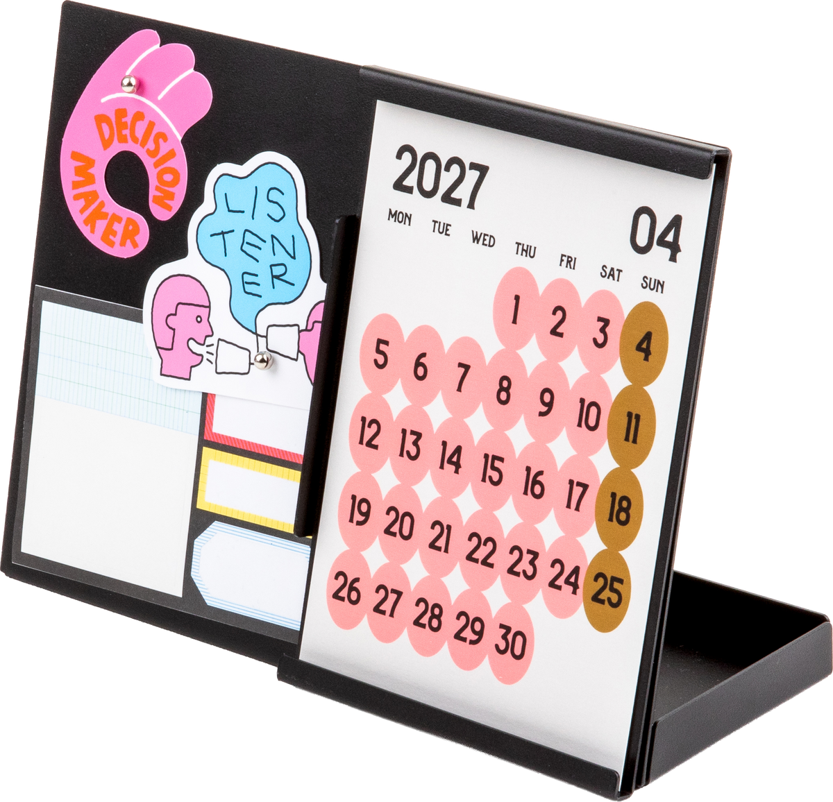 rareraw・Steel Calendar Board 鋼製磁吸月曆板