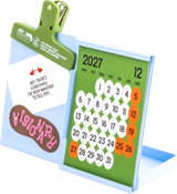 rareraw・Steel Calendar Board 鋼製磁吸月曆板