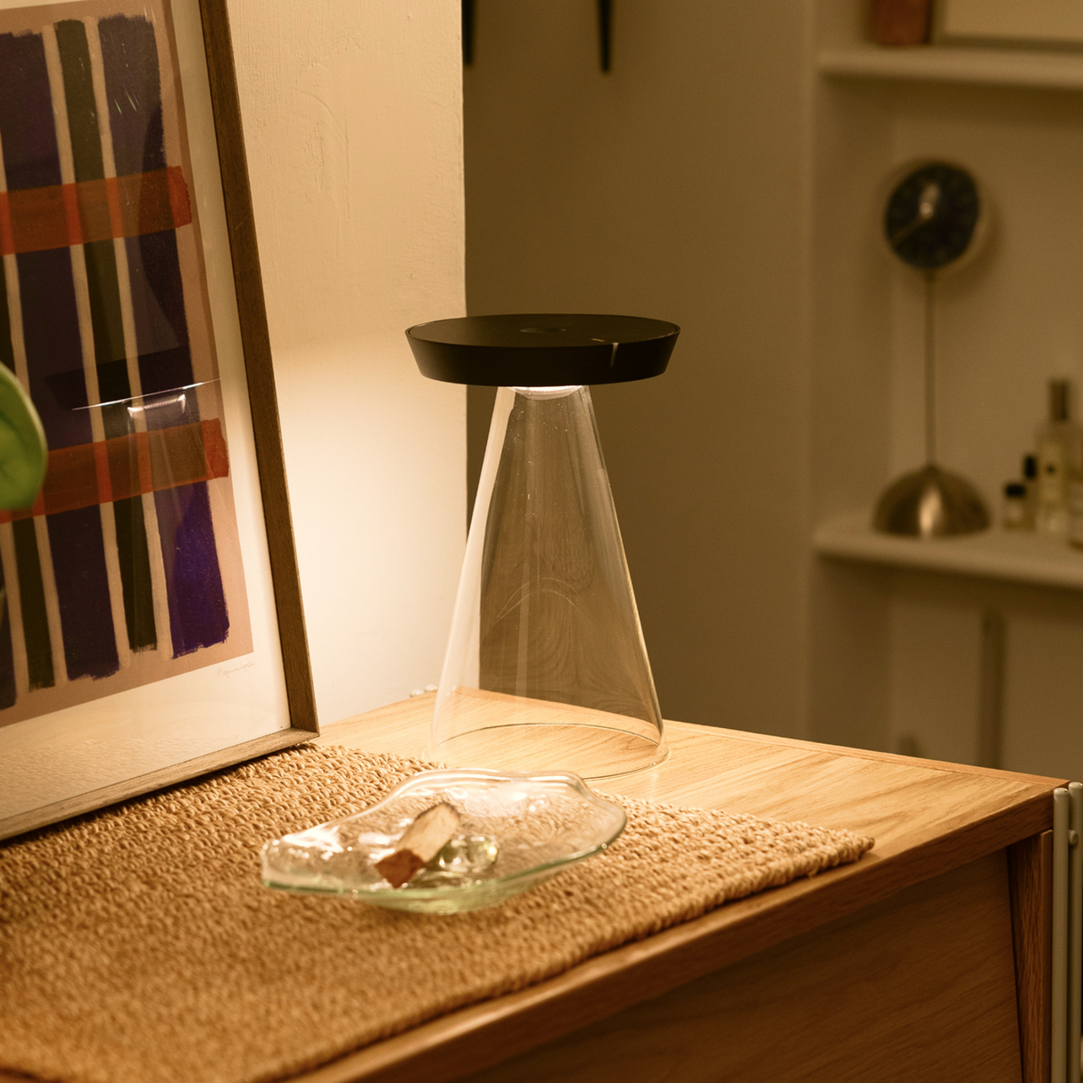 UBIQUA・Torus Glass 充電式玻璃座桌燈