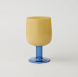amabro・TWO TONE WINE GLASS 玻璃高腳杯