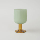 amabro・TWO TONE WINE GLASS 玻璃高腳杯