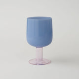 amabro・TWO TONE WINE GLASS 玻璃高腳杯