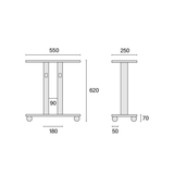 rhombus lab・SUS Side Trolley 不鏽鋼推車