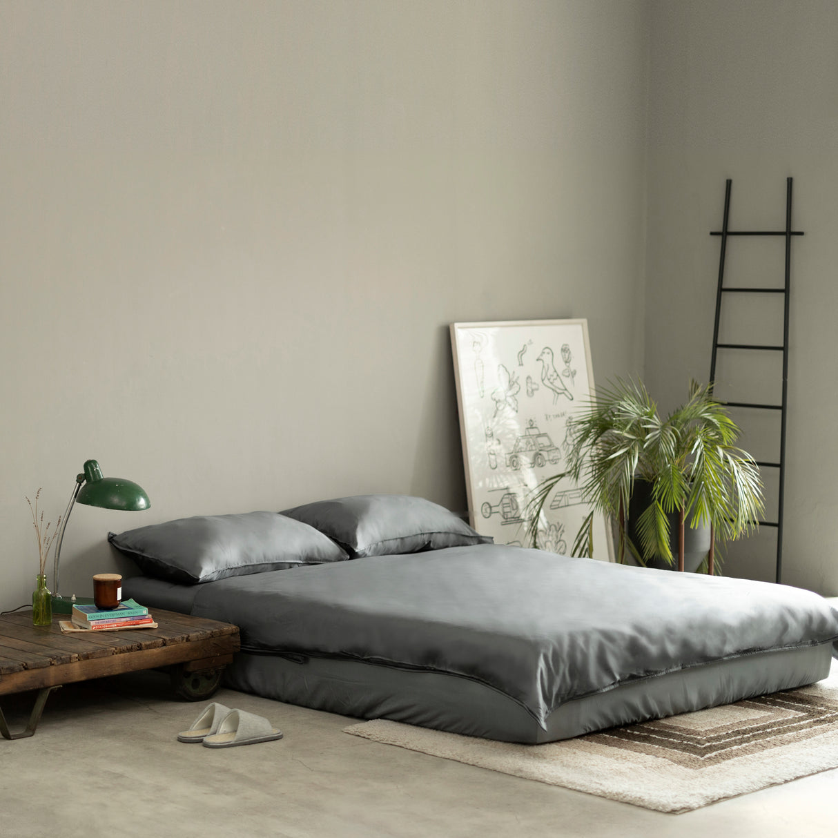 Sheeper・灰色天絲床包四件組