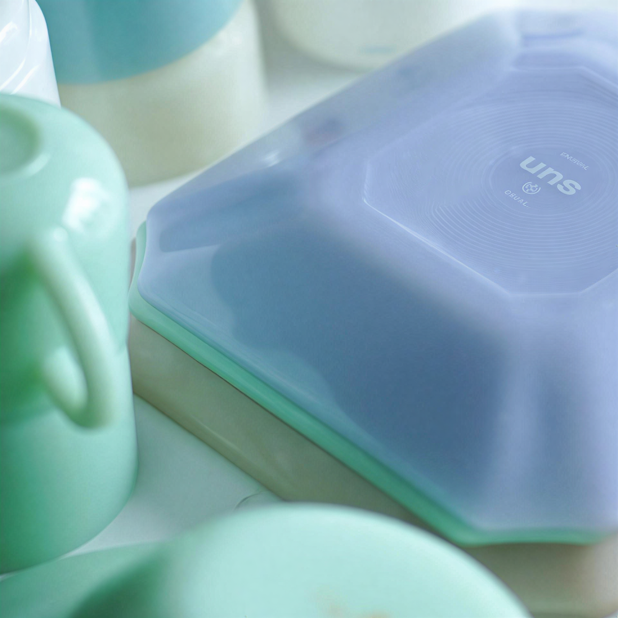uns・Basic Milk Glass 牛奶玻璃方盤