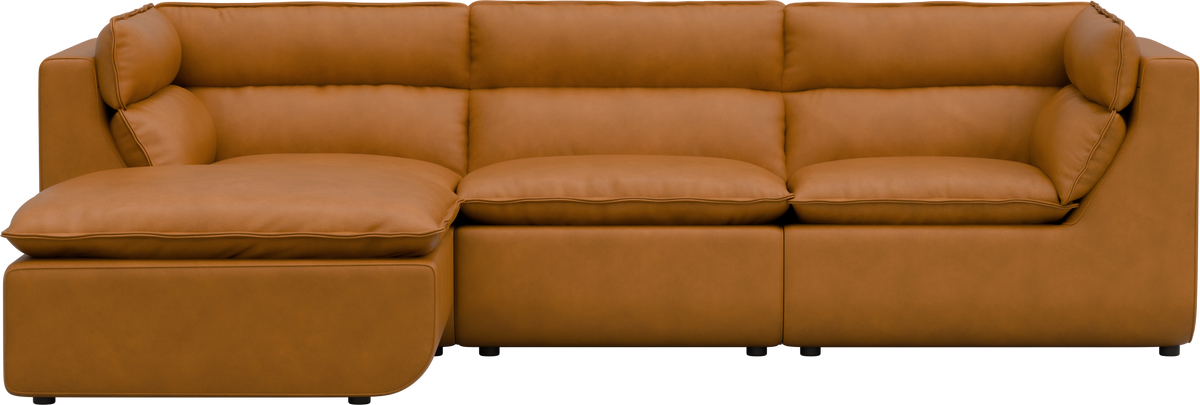 flat point・VEMBER Sofa 3 Open (Leather) 三人座真皮模組沙發