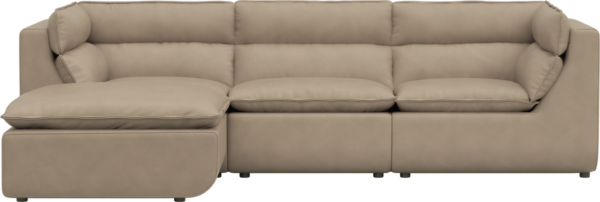 flat point・VEMBER Sofa 3 Open (Leather) 三人座真皮模組沙發