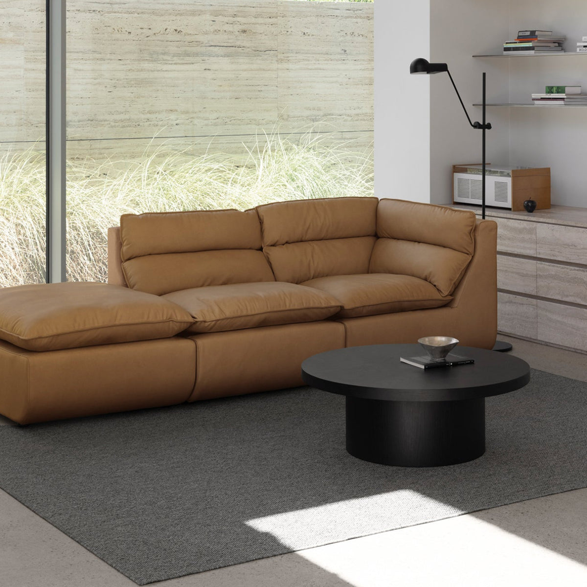 flat point・VEMBER Sofa 3 Open (Leather) 三人座真皮模組沙發