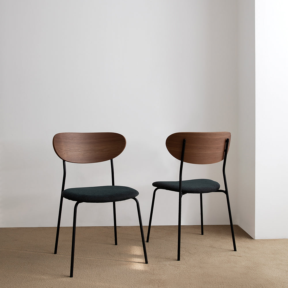 flat point・VOLINI Chair BLACK 餐椅 (黑色椅腳)