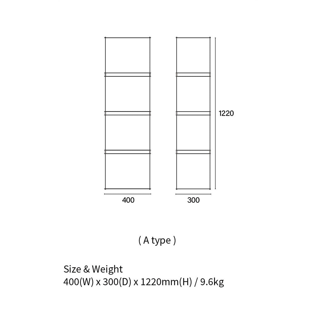 rhombus lab・Module Shelf 模組化收納層架 (4入組)