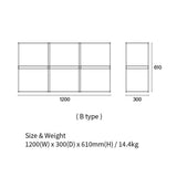 rhombus lab・Module Shelf 模組化收納層架 (6入組)