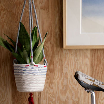 amabro・COTTON HANGING BASKET 懸吊式花盆/棉繩掛籃