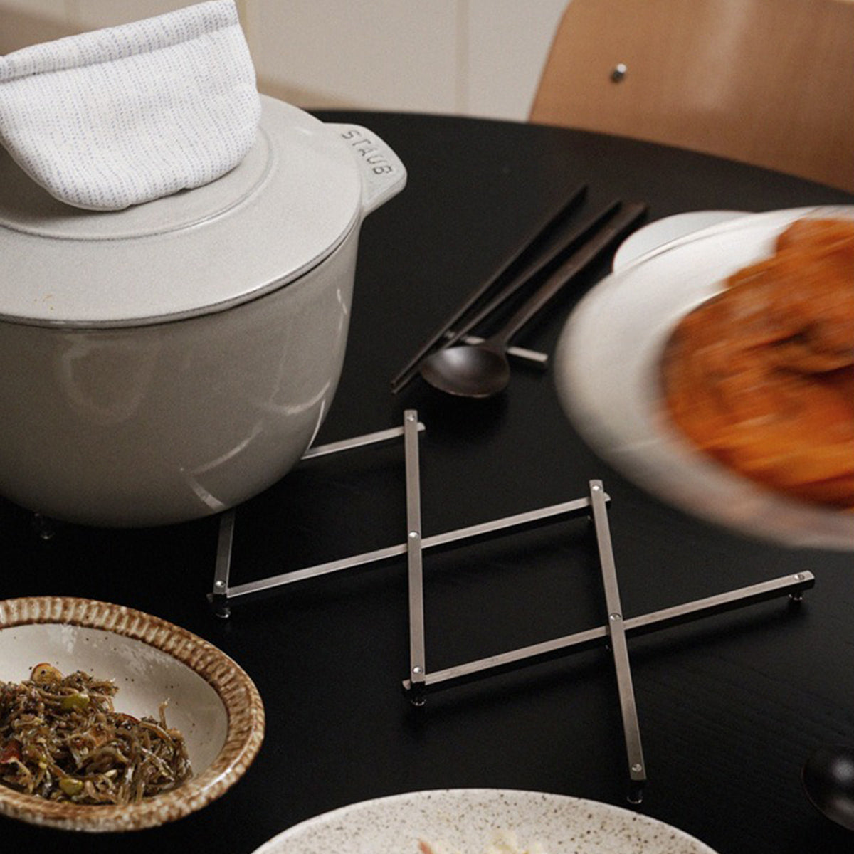 rhombus lab・Extendable Pot Stand 不銹鋼伸縮式隔熱墊