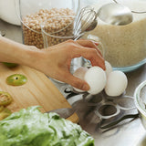 rhombus lab・Stainless Egg Stand+ Flex Basket Round 蛋架+ 圓形可彎籃禮盒組