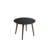 flat point・DEER Ceramic Table Walnut 陶瓷板實餐桌-正圓/方圓 (胡桃木)