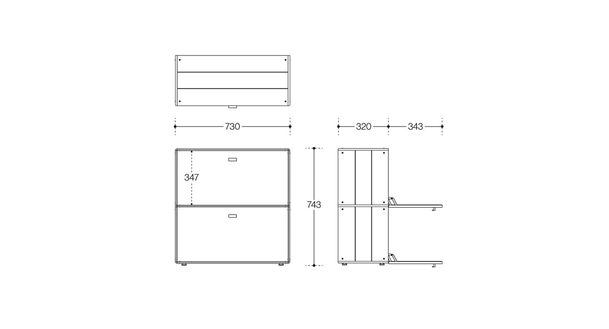 flat point・DOB 120 模組收納櫃