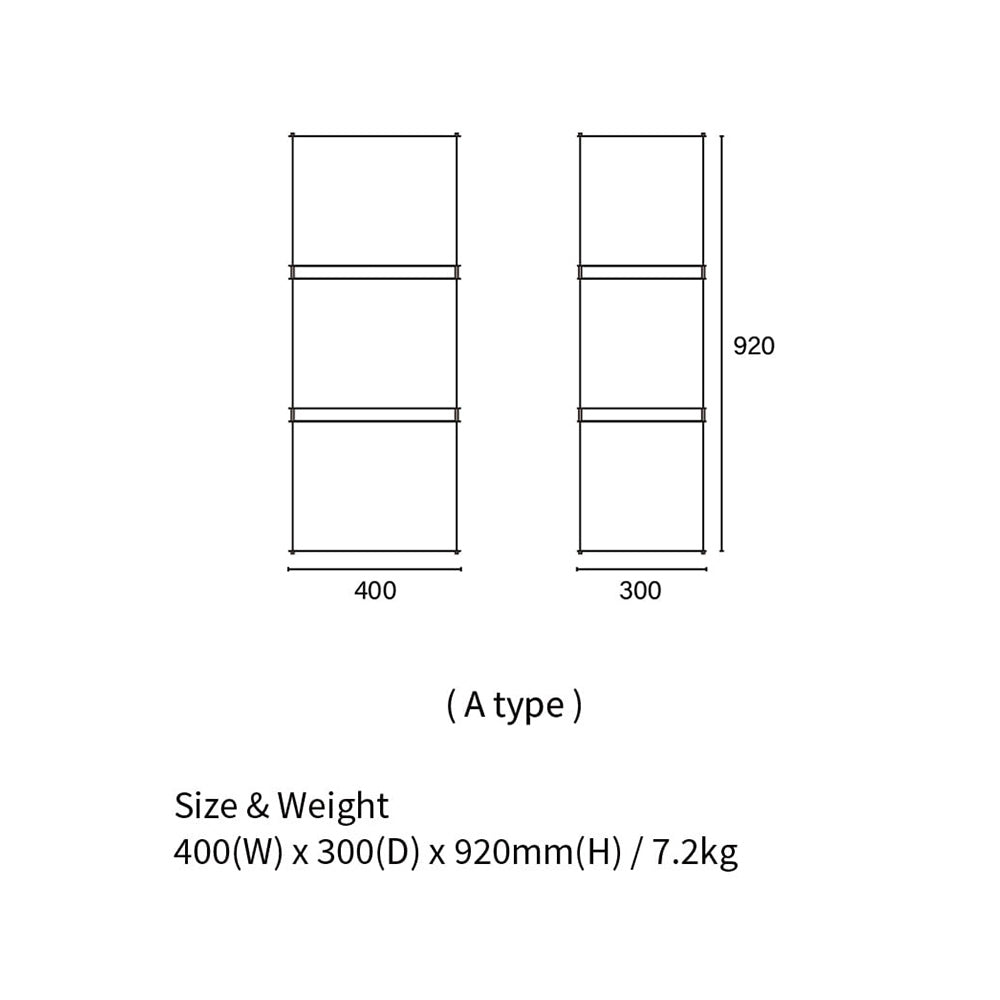 rhombus lab・Module Shelf 模組化收納層架 (3入組)