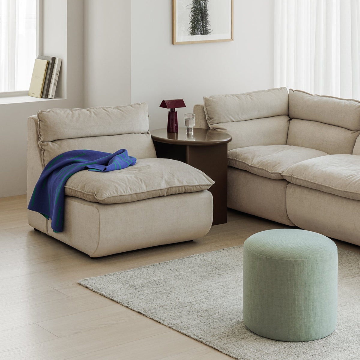 flat point・VEMBER Sofa Middle (Fabric) 布面模組沙發中間座